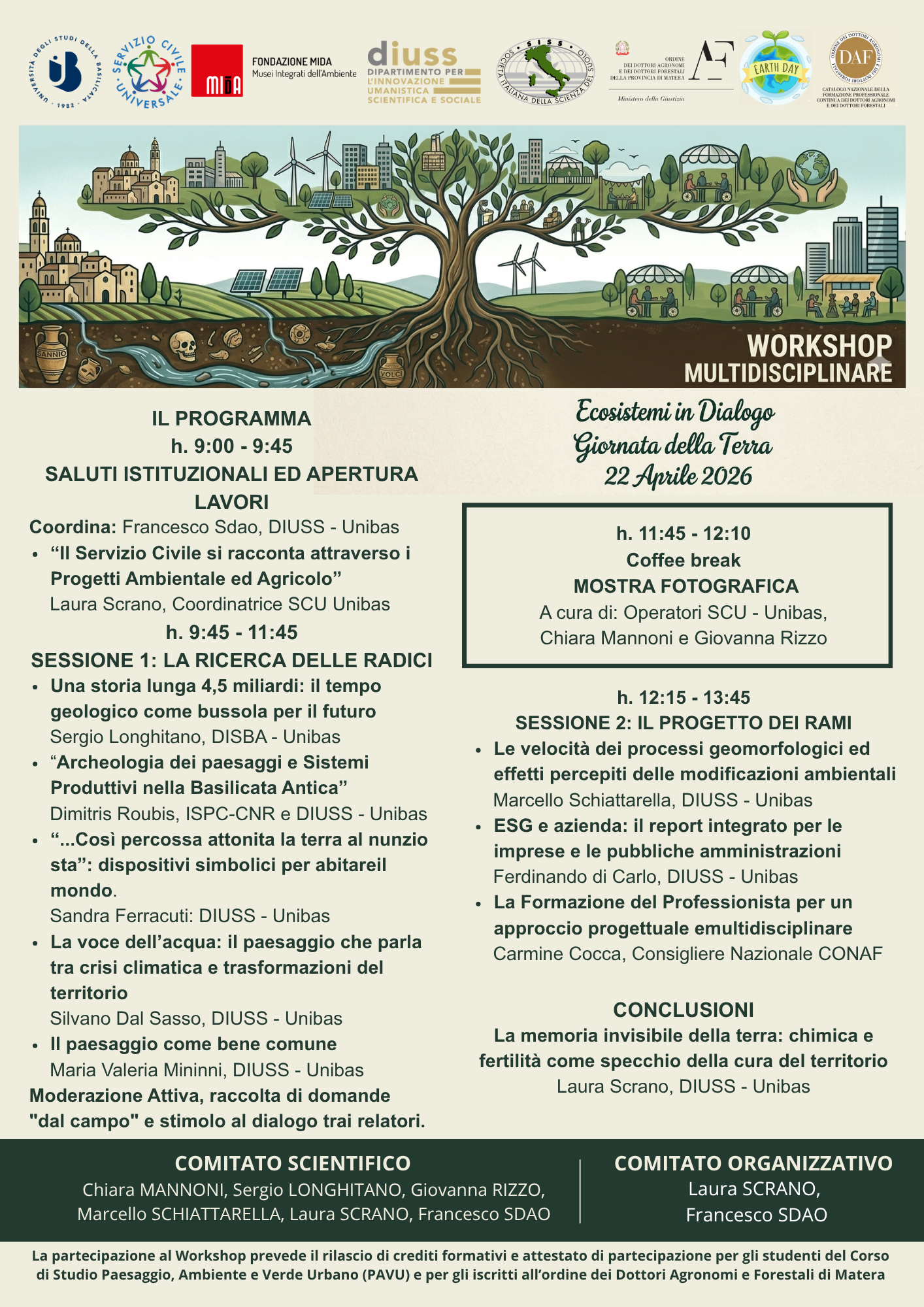 Workshop Multidisciplinare per la Giornata della Terra - 22 Aprile 2026